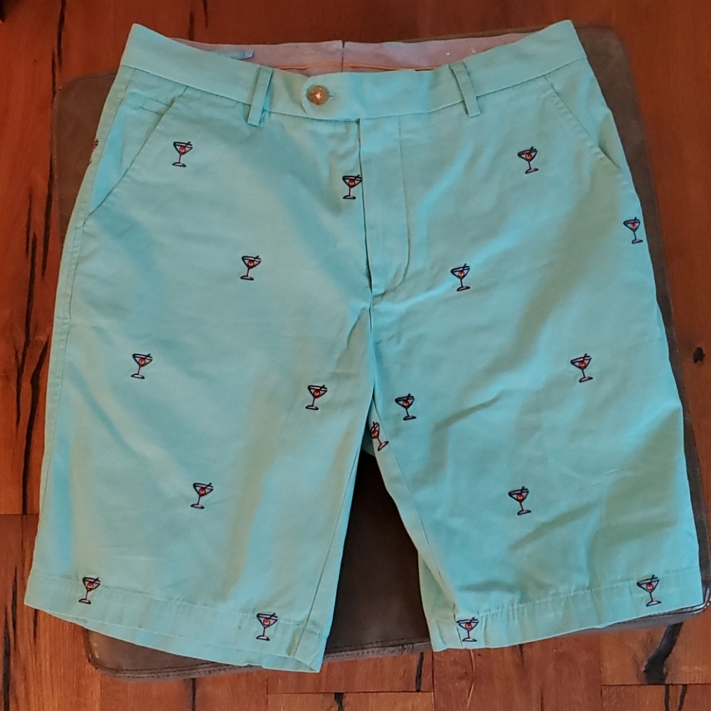 J McLaughlin Martini embroidered Chino shorts